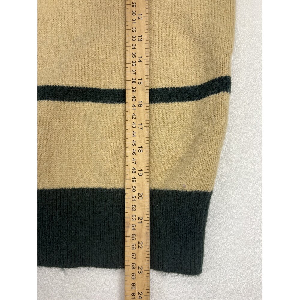 Maeve Khaki Polo Collar Sweater with Black Trim - Picture 11 of 11